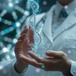 Regenerative medicine concept showing stem cell therapy and PRP promoting natural healing of damaged tissues in the human body