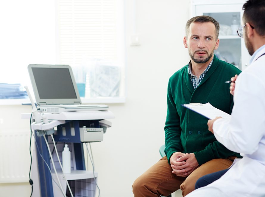 Medical team discussing an individualized treatment plan for a patient with erectile dysfunction.